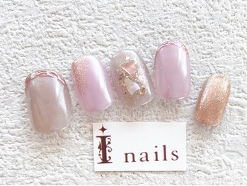 アイネイルズ 梅田店(I nails)/ミラーフレンチマグネット¥9200