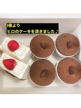 美容整体サロン オオカンシャ(okansha)/ヒロのケーキを頂きました！