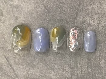 カラネイル 南森町店(calla nail)/淡色さわやかアート