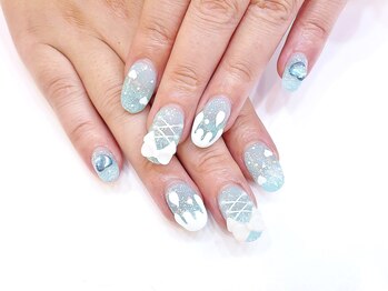 ネイルコレクション ベビーピンク(Baby Pink)/ジェルアート放題☆量産:ハート