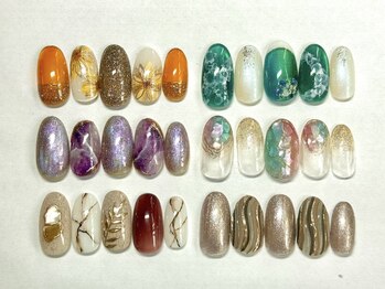 ボーホーネイルズコレクション(BOHO NAILS COLLECTION)の写真/《BOHO Collection¥7150～》季節感満載♪人気の夏トレンドデザイン多数ご用意!!パラジェル変更もOK◎