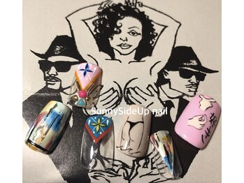 サニーサイドアップ ネイル(Sunny SideUp nail)/pop art sample