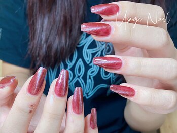 ウサギネイル 新大久保店(usagi nail)/マグネットフレンチ秋可愛い