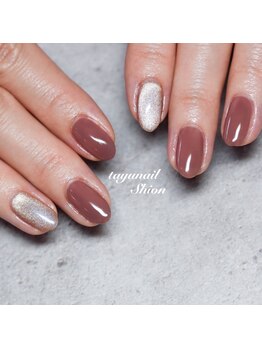 たゆ ネイル(たゆnail)/ブラウンマグネットネイル