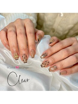 クリア なんば店(Clear)/ヌーディーベージュ×ブラック