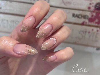 キュアーズ ネイル(CURES NAIL)/キラキラグラデーション