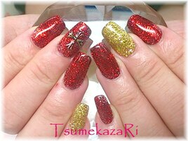 ★レッド＆ゴールド★スクエア★