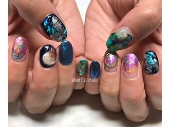 サニーサイドアップ ネイル(Sunny SideUp nail)/galaxy art