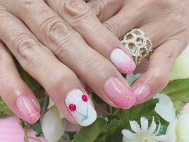 さくらんぼネイル