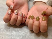 エンジェリック カラーズ(Angelic colors)/アシンメトリーニュアンスネイル