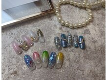 エスフィーネイルサロン ブリーユ(Esfy nailsalon Brille)/8月の定額デザイン
