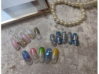 エスフィーネイルサロン ブリーユ(Esfy nailsalon Brille)/8月の定額デザイン