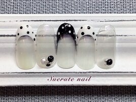 ドットフレンチネイル ¥8000