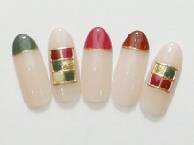 アンドルーチェ なんばパークス店(ANDRUCHE)/ラインアート/クリアネイル