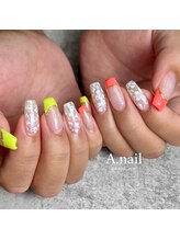 エーネイル(A.nail)/手書きハイビスカス