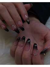 アロナ ネイルサロン アンド スクール(alona)/Black gradation