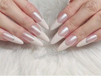 クイックスカルプ 高田馬場(Quick Sukarupu)/ロングホワイトフレンチネイル