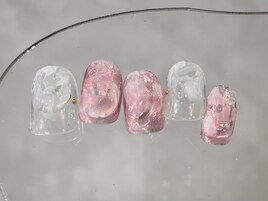 ピンクヴェールネイル