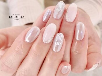 サロンドルクリア 銀座店(Salon de LUCULIA)の写真/大人の女性にぴったりな上品モテかわネイル♪トレンドデザインも豊富にご用意◎美しい仕上がりに