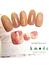 桃ネイル