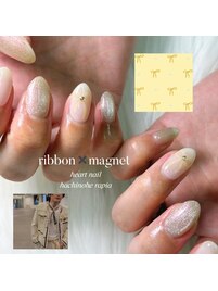 イエローリボンネイル