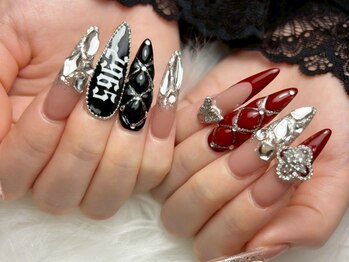 ネイルカレッジアンドサロン ナチュレ(nailcollege&salon NATURE)の写真/【ジェルアートし放題¥8250~/スカルプ(チップ)アートし放題¥14300】デザイン持ち込みOK!カラー&パーツ豊富!