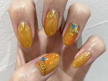 クォーターリゾートネイル(QUARTER RESORT nail)/シースルーネイル☆