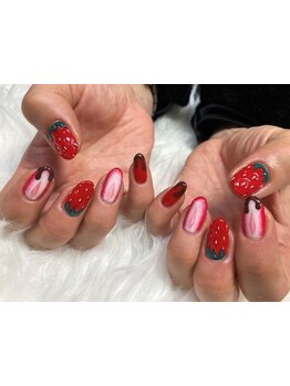 手描きアートが得意なサロン