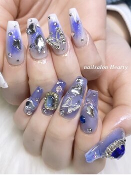 ハーティー(Hearty)の写真/美フォルムにこだわった長さ出しで憧れの指先に♪自爪が短い、形が気になるなどのお悩みご相談ください！