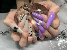 ビ ラブ(美:LOVE)/ロングネイル☆2色ワンカラー！