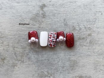 シンプリー 下北沢店(Simpliee)/ツイードネイル 冬