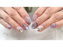 ジョアネイル(JOA Nail)/春*手描きアート*フラワー*マグ