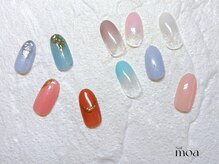 モア(moa)/ミラー　アート　春夏ネイル