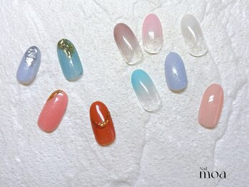 モア(moa)/ミラー アート 春夏ネイル
