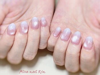 アリサネイル(ALISA NAIL)/マグホワイトグラデーション