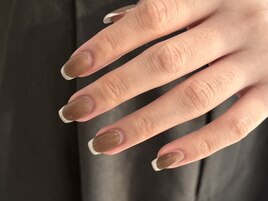 フレンチネイル×ベースマグ