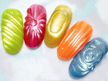 チェリーズネイル(Cherrys Nail)/夏 ぷっくり ドロップネイル