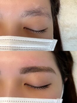 リビング(LIVING)の写真/【アイブロウ初心者さんにオススメ】第一印象は眉毛で決まる？！垢抜けにも◎眉毛ワックス/似合わせ◎