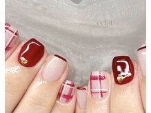 エクラ(eclat)/ボルドーチェック