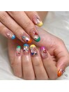 カラーフレンチ☆イベントネイル