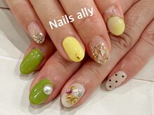ネイルズアリー 立川店(Nails ally)/アシンメトリーネイル