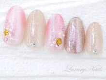 ラグジュアリーネイルズ カワグチ(Luxury Nails Kawaguchi)/ピンク*夏ネイル