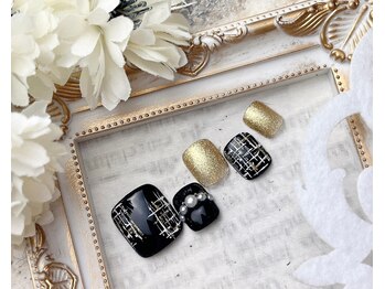 ネイルサロン&スクール ジーナ(GINA)/ツイードフットネイル