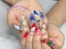 【ロングネイル】クリスマス