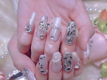 シーアンドビーネイル(C&B Nail)/チップ長さだし持ち込みデザイン