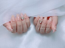 可愛いツイードネイル