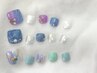 【foot】貝殻ネイル～mermaid　design～￥8980
