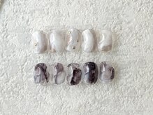 リリア ネイルサロン(Lilia Nail Salon)/定額クリアベースシンプルアート