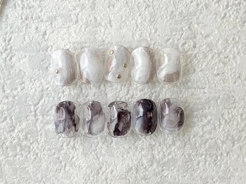 リリア ネイルサロン(Lilia Nail Salon)/定額クリアベースシンプルアート