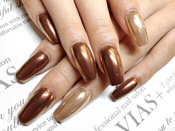 【スカルプ】ミラーネイル